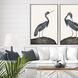 Great Heron Blue and Brown and Multi Canvas
