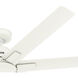 Downtown 60 inch Matte White Outdoor Ceiling Fan