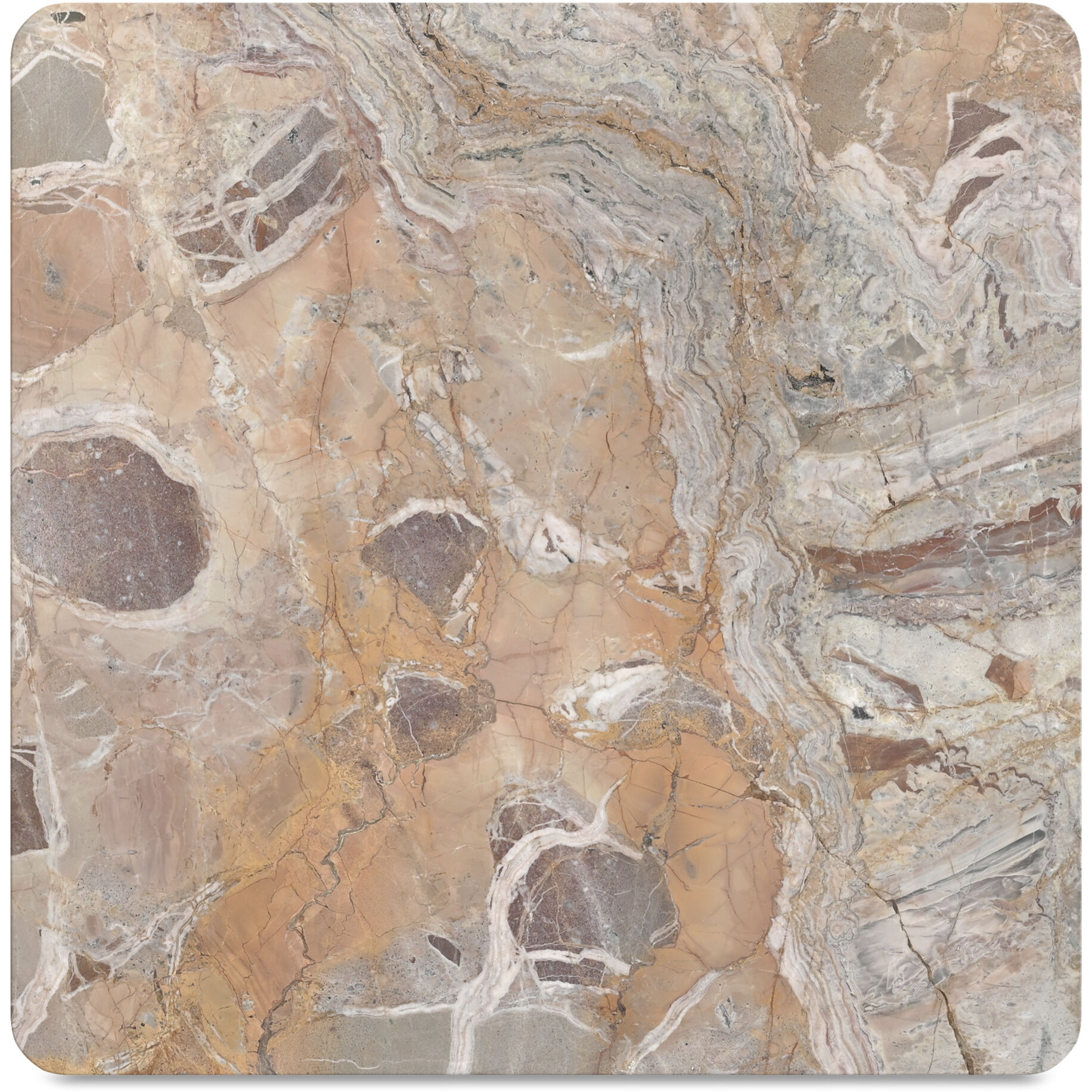 Segment 35.5 X 35.5 inch Orange Coffee Table