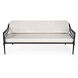 Southport Iron Upholstered Outdoor Sofa in Black