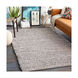 Tahoe 96 X 60 inch Light Gray/Charcoal/White Rugs, Rectangle
