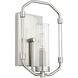 Citadel 1 Light 8 inch Satin Nickel Wall Sconce Wall Light