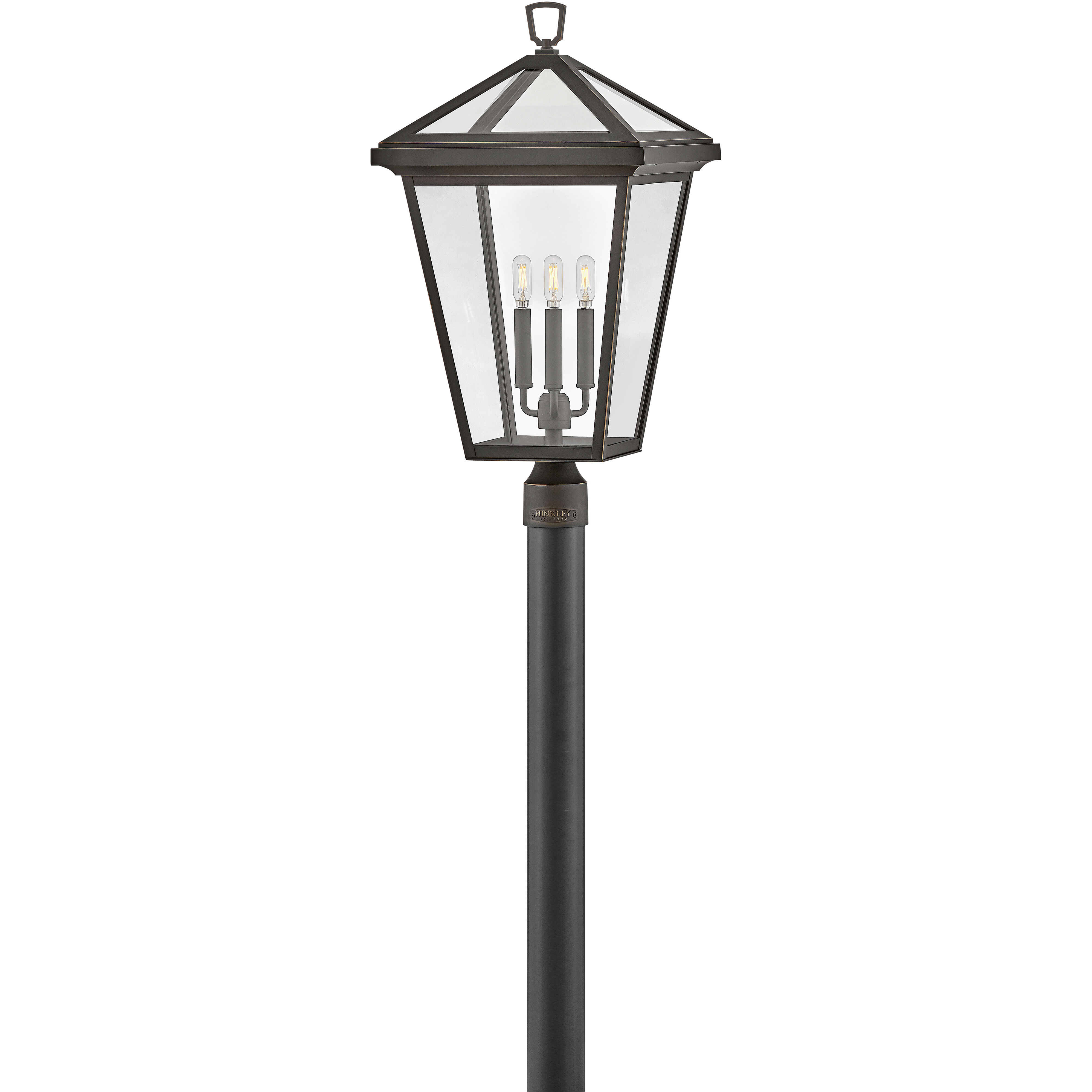 Estate Series Alford Place 26 inch Oil Rubbed Bronze Outdoor Post Mount Lantern in Non-LED