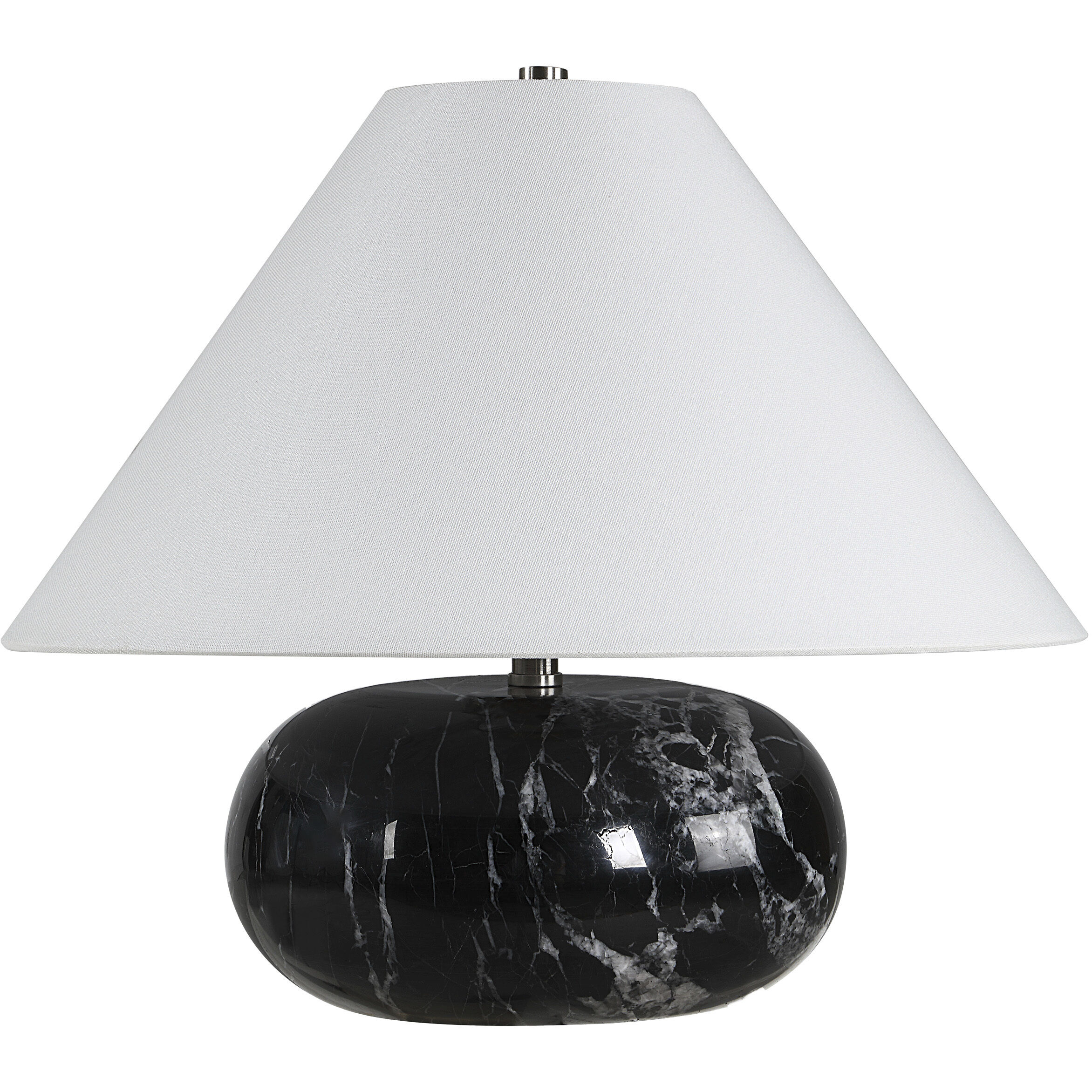 Celine 14.5 inch Black Cloud Marble Table Lamp Portable Light