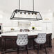Alyson 6 Light 42 inch Black Island/Pool Table Light Ceiling Light