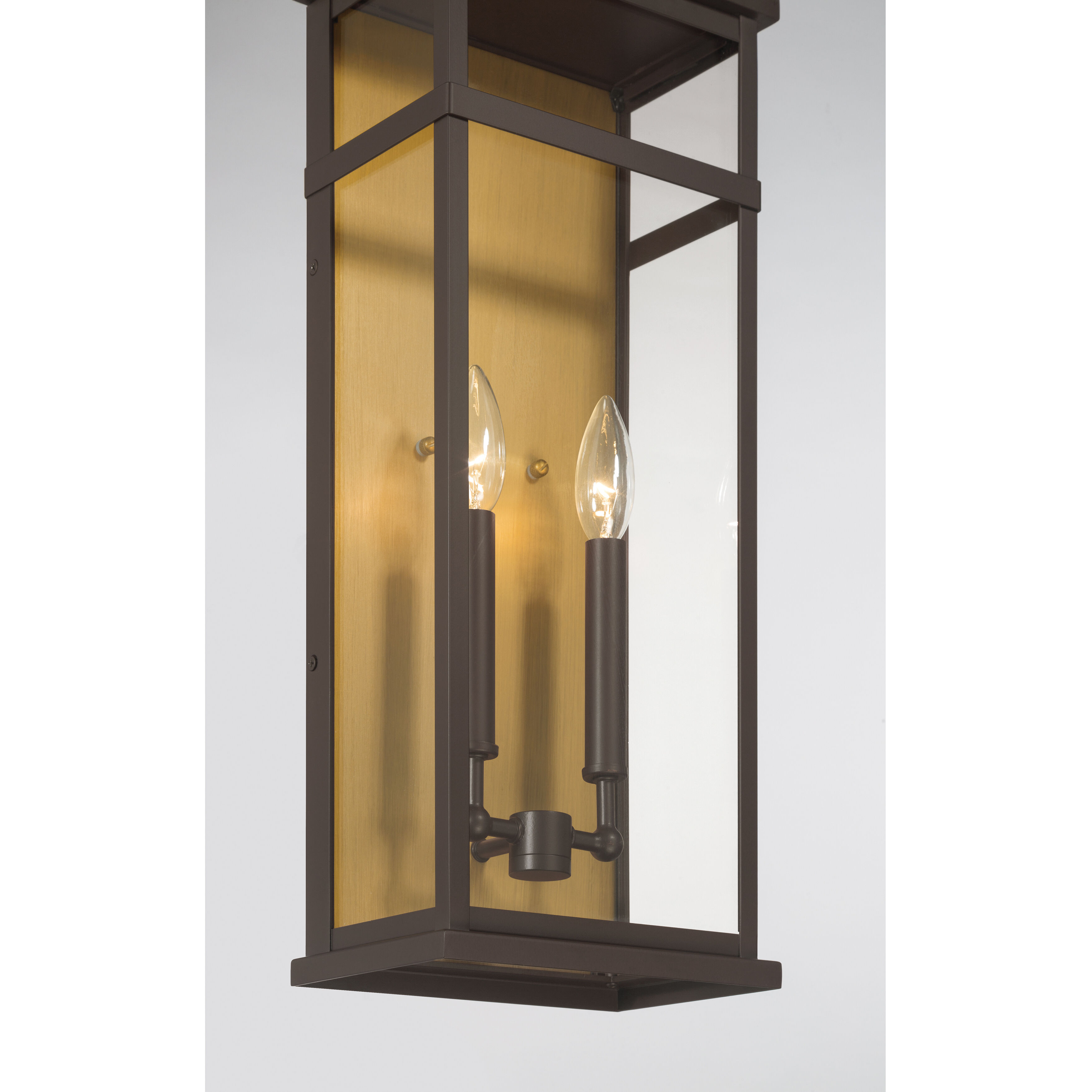 Briarlane 2 Light 20 inch Painted Legacy Brass and Dark Bronze Outdoor Wall Sconce