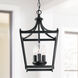 Stanton 3 Light 10 inch Matte Black Foyer Ceiling Light