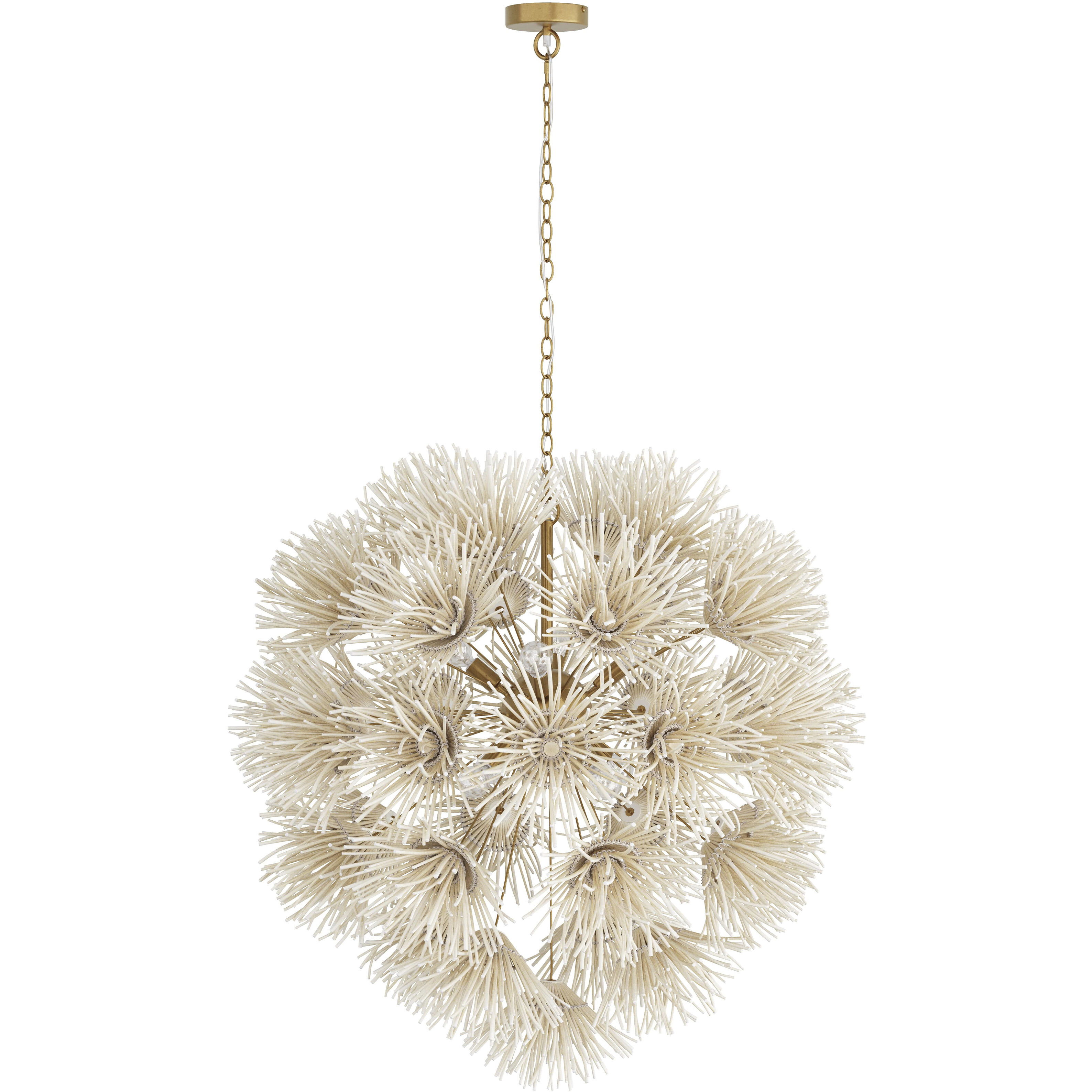 Winona 8 Light 33 inch Antique Brass Chandelier Ceiling Light