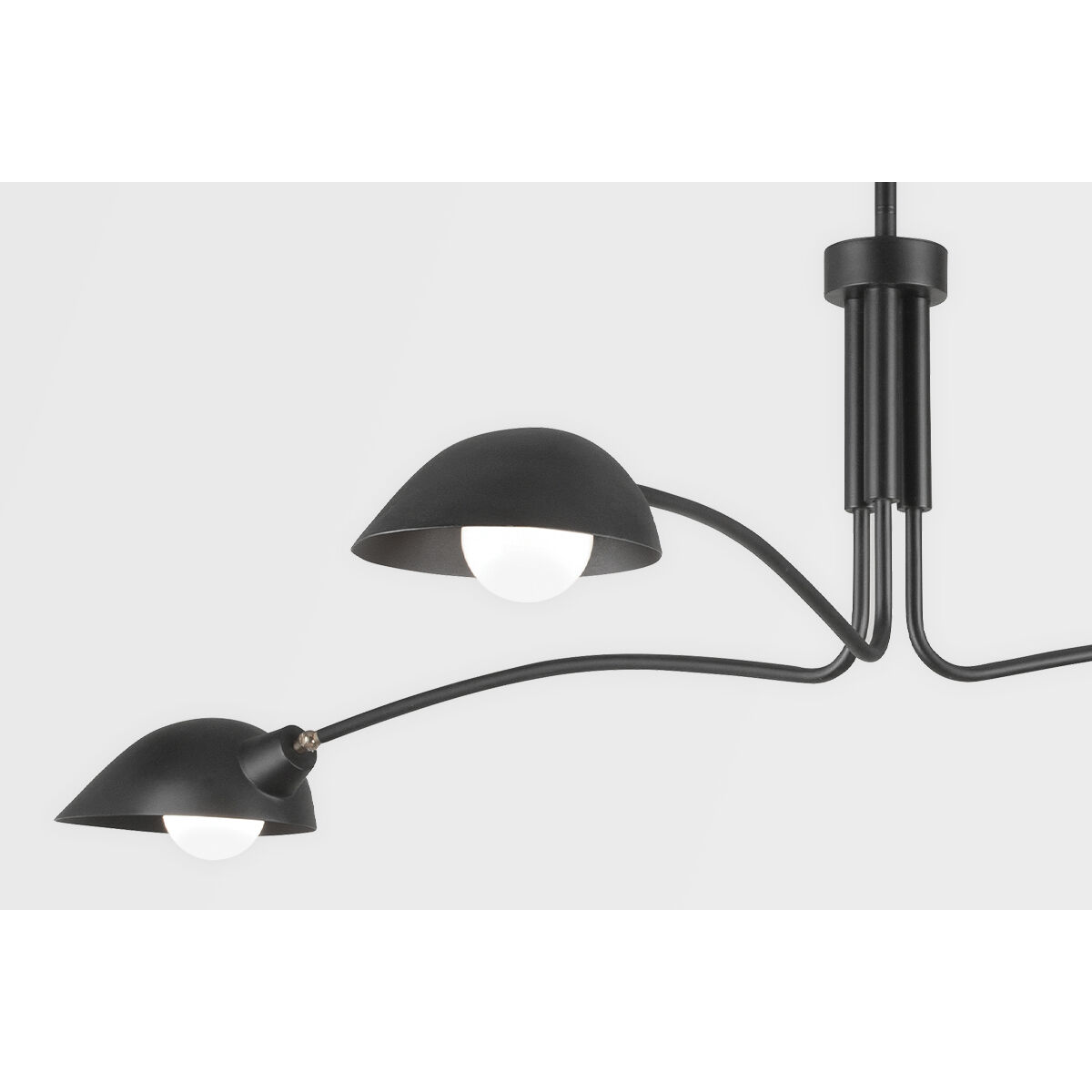 Leo 3 Light 68.8 inch Satin Black Pendant Ceiling Light