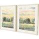 Landscapes Blue and Green and Multi and Orange Framed Art