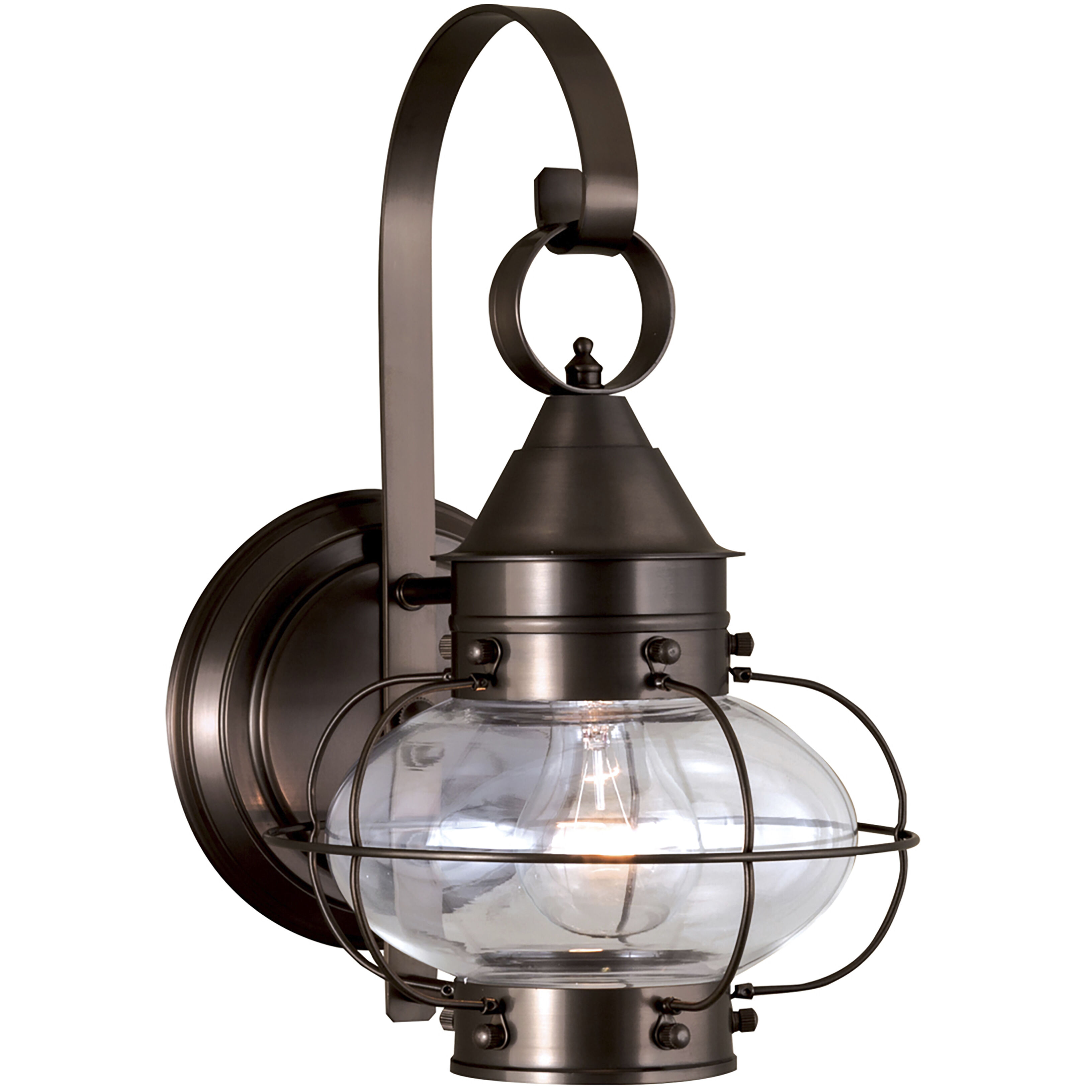 Cottage Onion 1 Light 13.75 inch Bronze Outdoor Sconce