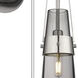 Milan 3 Light 11.88 inch Brushed Satin Nickel Multi Pendant Ceiling Light in Light Smoke Glass