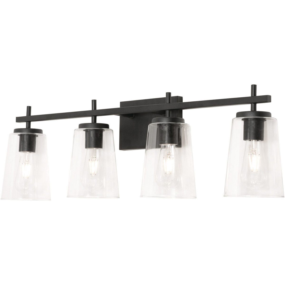 Joanna 4 Light 32 inch Black Bath Vanity Wall Light