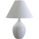 Scatchard 28 inch 250 watt White Gloss Table Lamp Portable Light