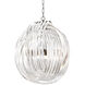 Marco Polo 4 Light 27.56 inch Clear Acrylic with Nickel Chandelier Ceiling Light