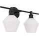 Rochester 2 Light 19.1 inch Black Wall sconce Wall Light