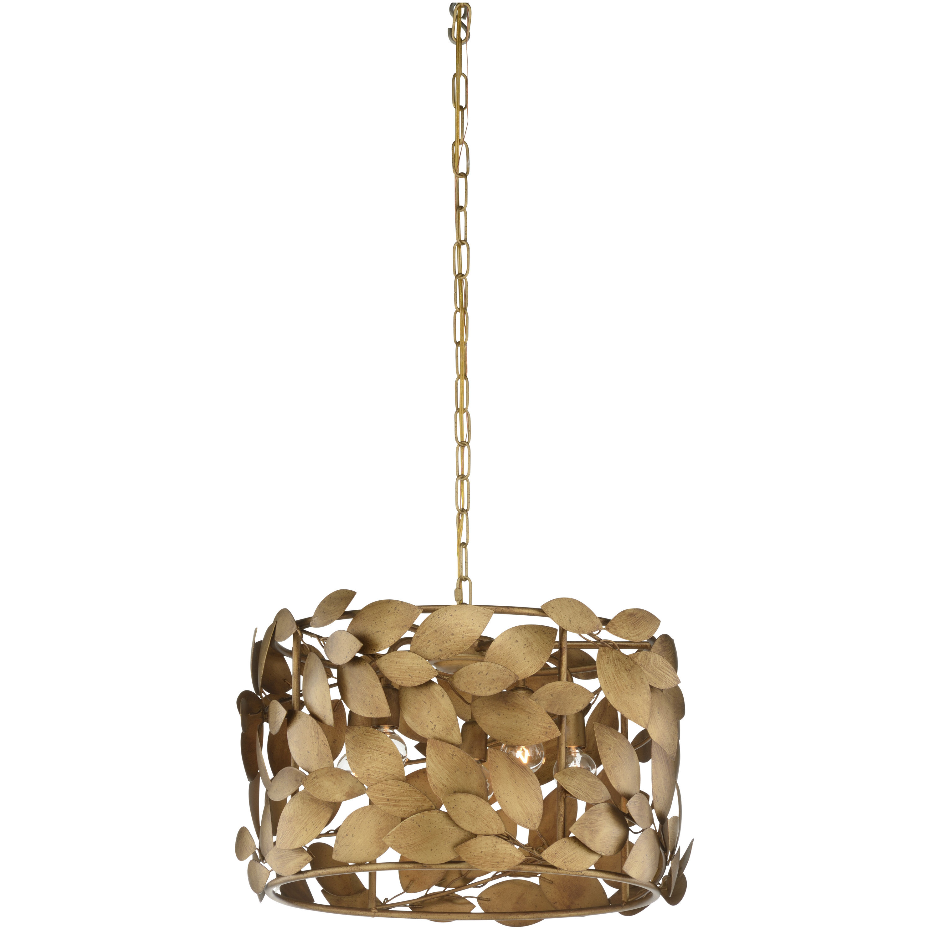 Ficus 5 Light 20 inch Gold Chandelier Ceiling Light