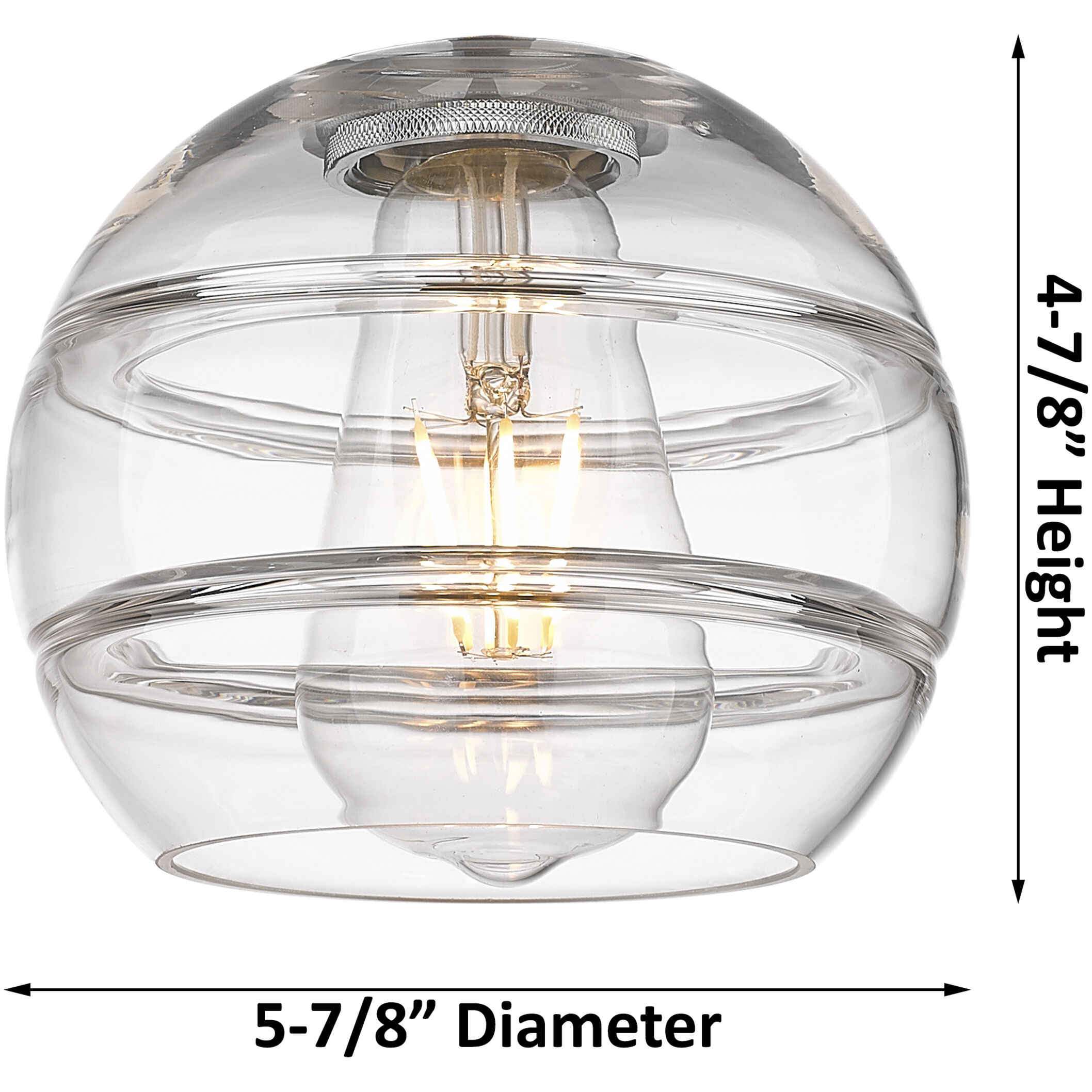 Edison Rochester 1 Light 5.88 inch Brushed Satin Nickel Stem Hung Mini Pendant Ceiling Light