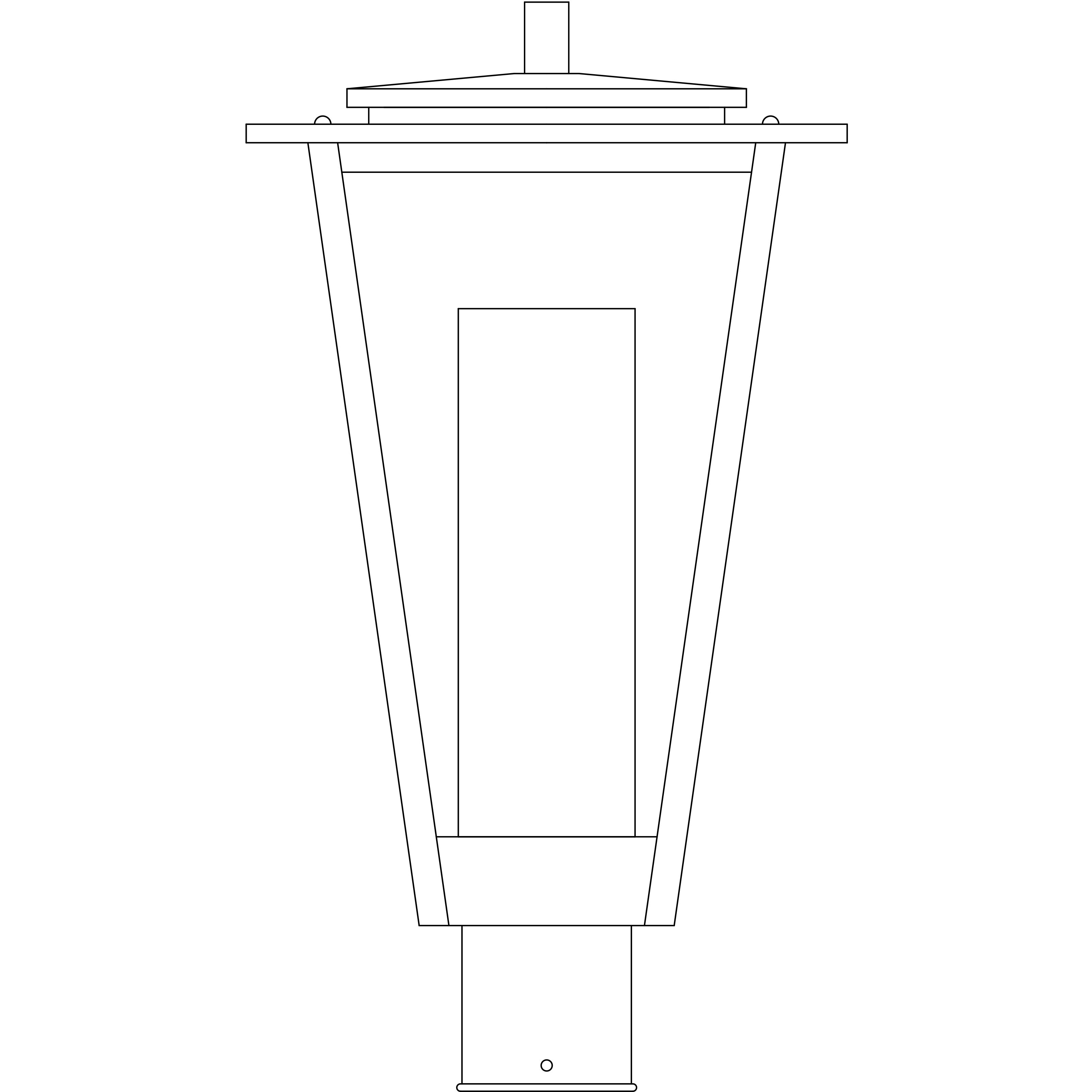Brighton 1 Light 15.5 inch Verdigris Patina Post Mount in Clear with Clear Seedy Inner Cylinder
