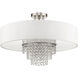 Carlisle 5 Light 22 inch Brushed Nickel Semi-Flush Mount Ceiling Light