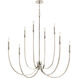 Malene 8 Light Polished Nickel Chandelier Foyer Ceiling Light
