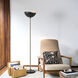 Luna Bella 72 inch 9 watt Weathered Brass Torchiere Floor Lamp Portable Light