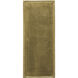 Boyles 24 X 22 inch Antique Brass and Black Side Table