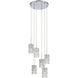 Forma de Crystal 6 Light 17.5 inch Polished Chrome Pendant Ceiling Light
