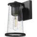 Bar Harbor 1 Light 9 inch Sand Black Outdoor Wall Light