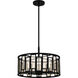 Bankston 4 Light 18 inch Matte Black Pendant Ceiling Light