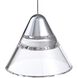 Geo LED 14.1 inch Chrome LED Pan Ceiling Light