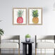 Palm Pineapplies Green and Red and Pink and Purple Framed Art, Propac