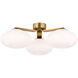 Champalimaud Marisol LED 26.75 inch Soft Brass Triple Flush Mount Ceiling Light, XL