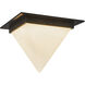 Mineral 1 Light 11.13 inch Urban Bronze and Matte Opal Glass Flush Mount Ceiling Light in Opal Glass Shade