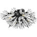 Vera 4 Light 14 inch Black Wall Sconce Wall Light, can be Flush Mounted