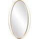Rania 49 X 28 inch White and Gold Wall Mirror