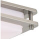 Horizon LED 16 inch Satin Nickel Flush Mount Ceiling Light
