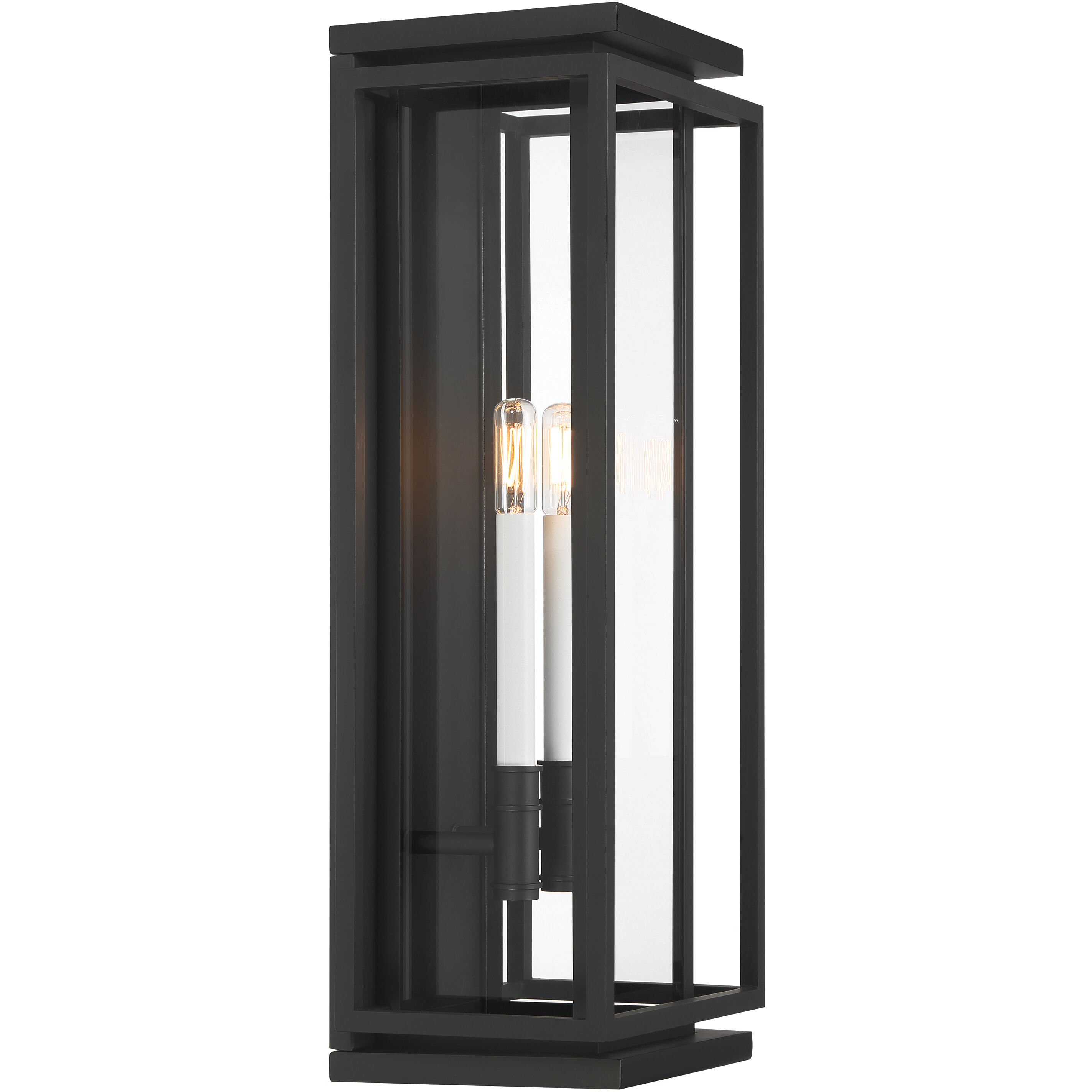 Stratford 2 Light 23.5 inch Dark Matte Black Outdoor Wall Sconce