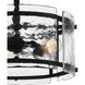 Fortress 3 Light 16 inch Earth Black Semi-Flush Mount Ceiling Light