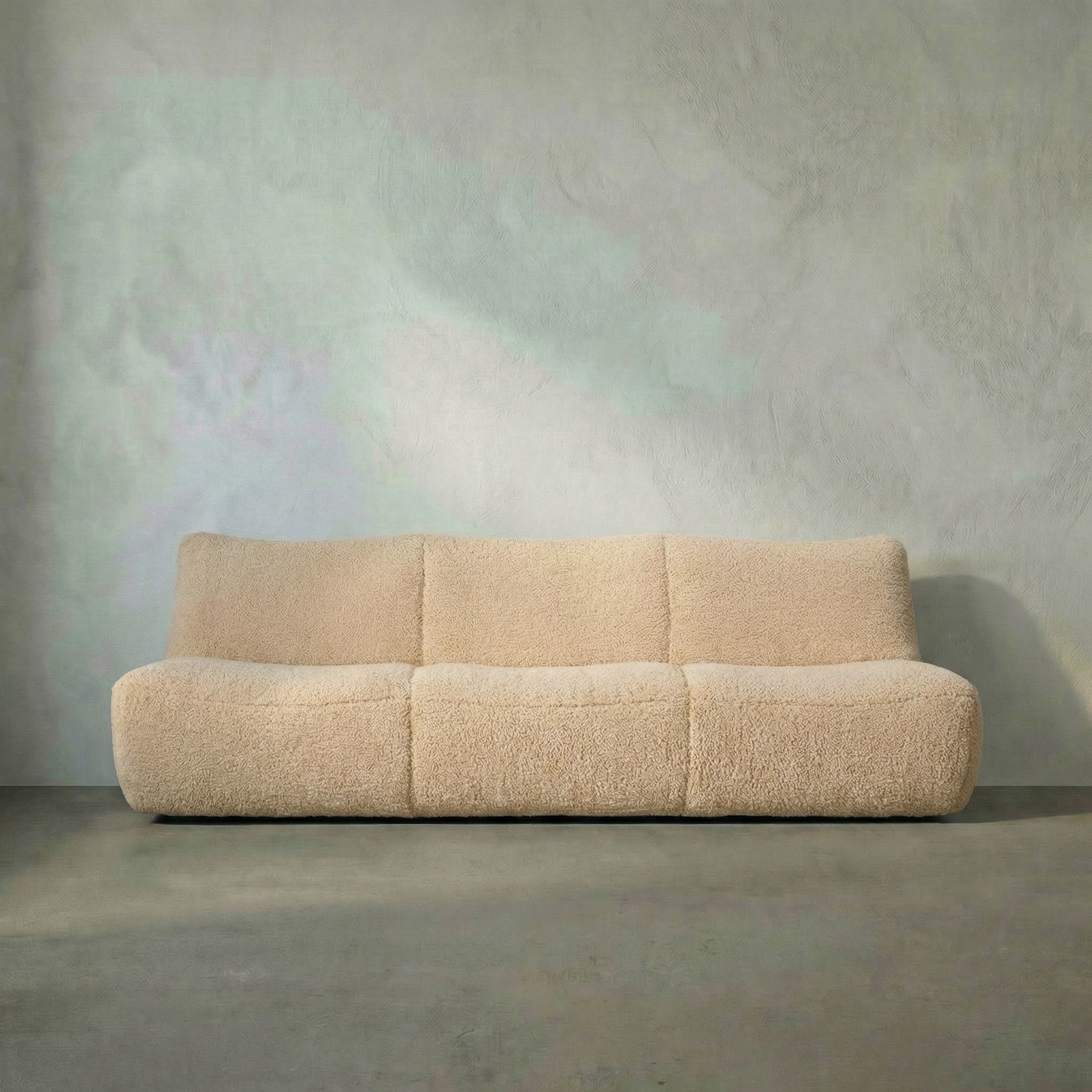 McClain Camel Fabric Sofa