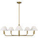 Sean Lavin Colfax 5 Light 40.5 inch Burnished Brass Chandelier Ceiling Light
