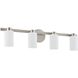 Bedminster 4 Light 30.5 inch Brushed Nickel Vanity Light Wall Light