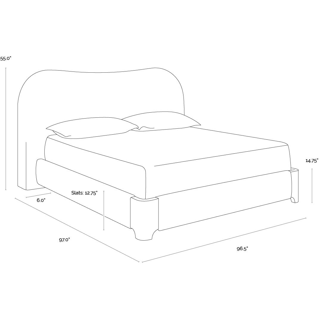Knowles Eclipse White Bed, King