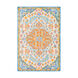 Antigua 120 X 96 inch Bright Blue/Mint/Cream/Saffron/Bright Orange Rugs, Rectangle