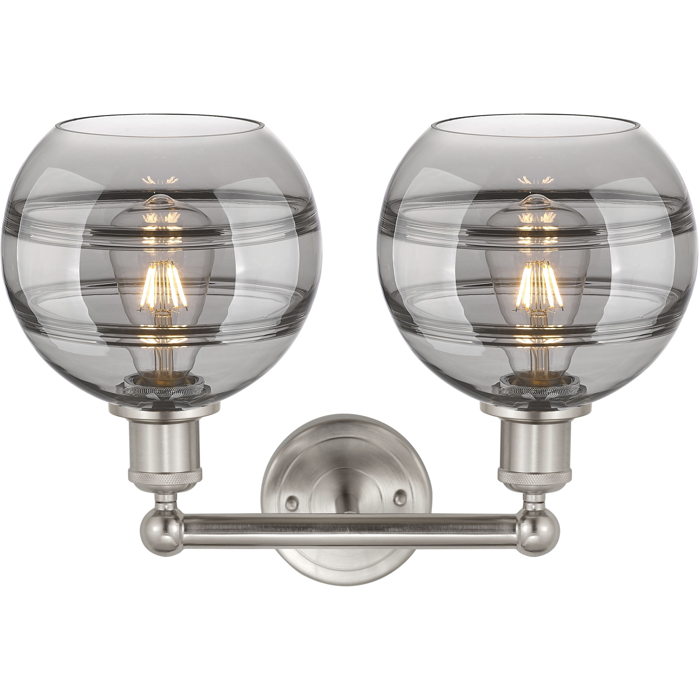 Edison Rochester 2 Light 17 inch Satin Nickel Bath Vanity Light Wall Light