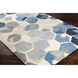 Rivera 120 X 96 inch Navy/Gray/Cream/Ink Blue/Blue Handmade Rug, Polyester