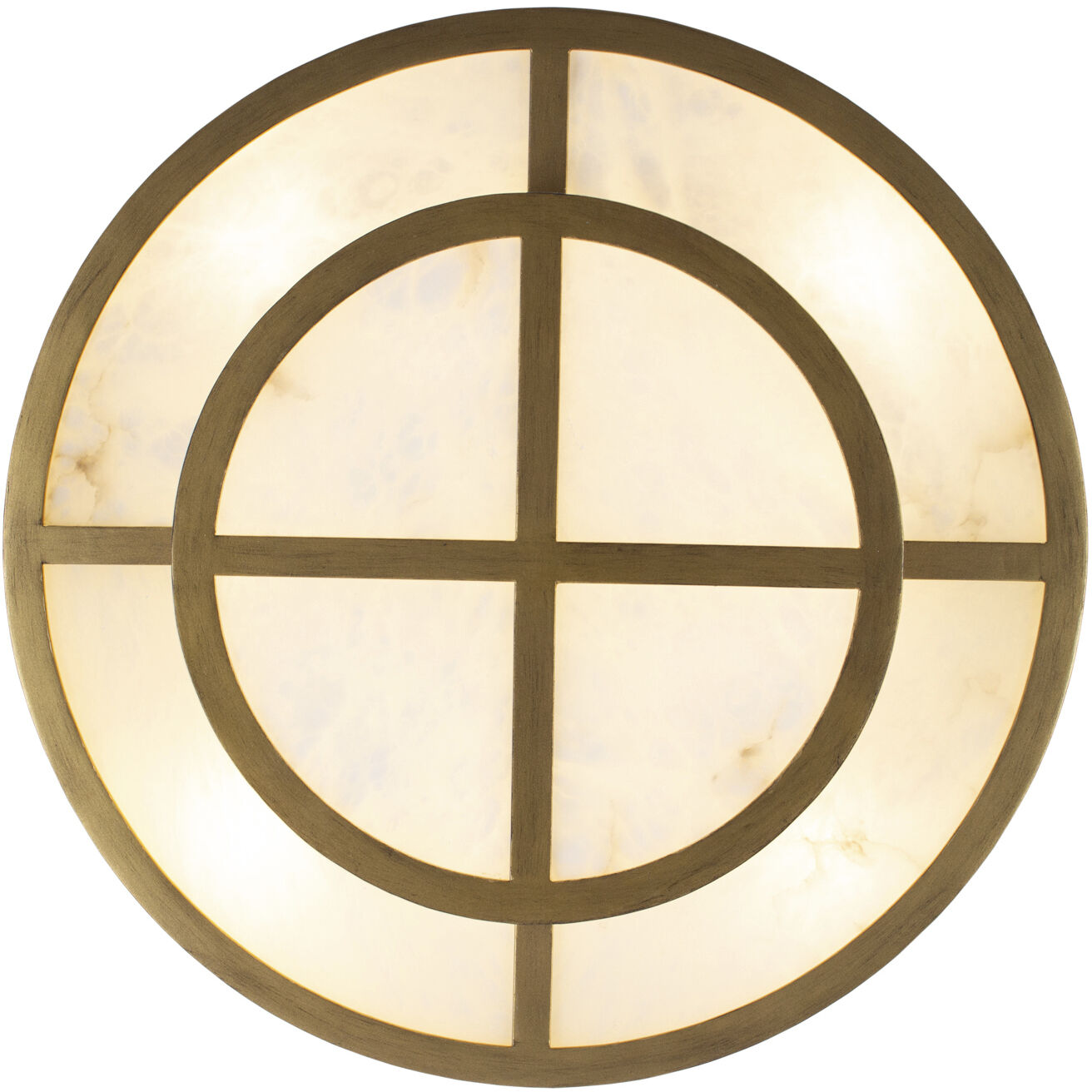 Moda 8 Light 22 inch Rustic Gold Semi-Flush Ceiling Light