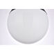 Eclipse 1 Light 12 inch Black Flush Mount Ceiling Light 