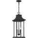 Hancock 3 Light 10.5 inch Black Outdoor Hanging Lantern