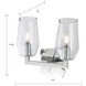 Gaia Vanity Light Wall Light in Chrome